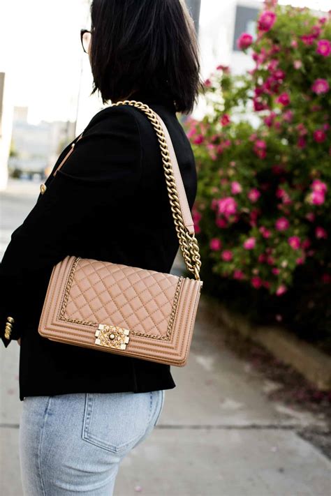 celebrity wearing chanel boy bag|chanel boy bag price 2023.